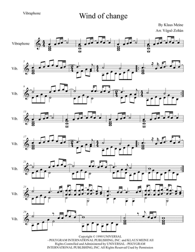 Wind Of Change (arr. Zoltán Végső)