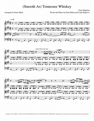 (Smooth As) Tennessee Whiskey (arr. Simon Bilyk)