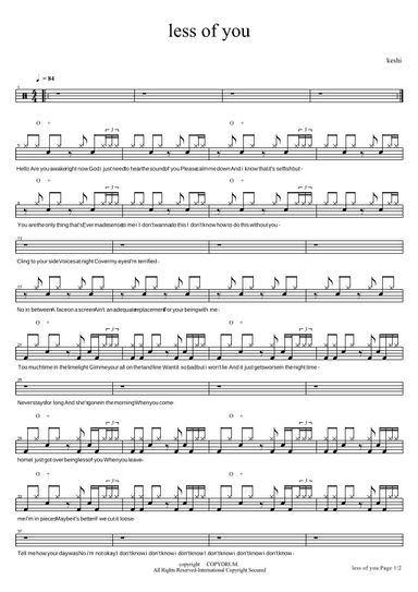 Less Of You (arr. COPYDRUM)