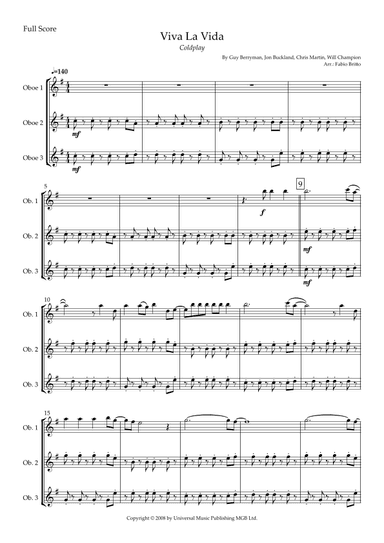 Viva La Vida (arr. Fabio Britto)