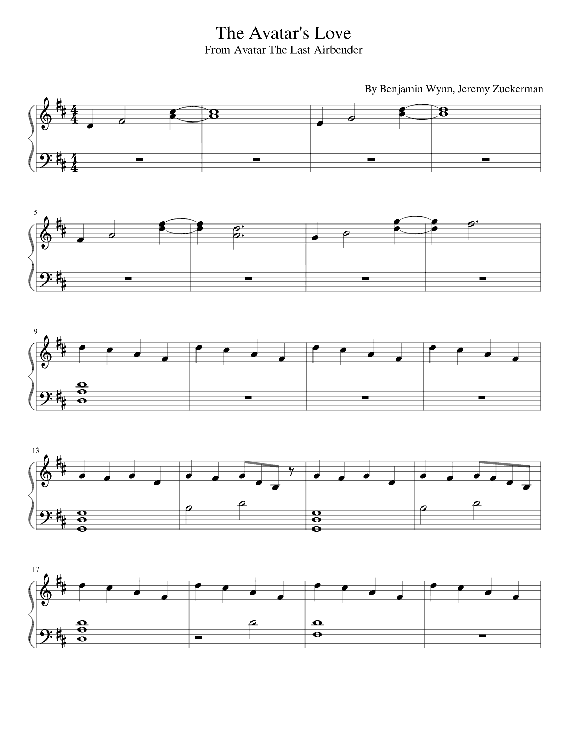 Avatar: The Last Airbender (arr. poon)
