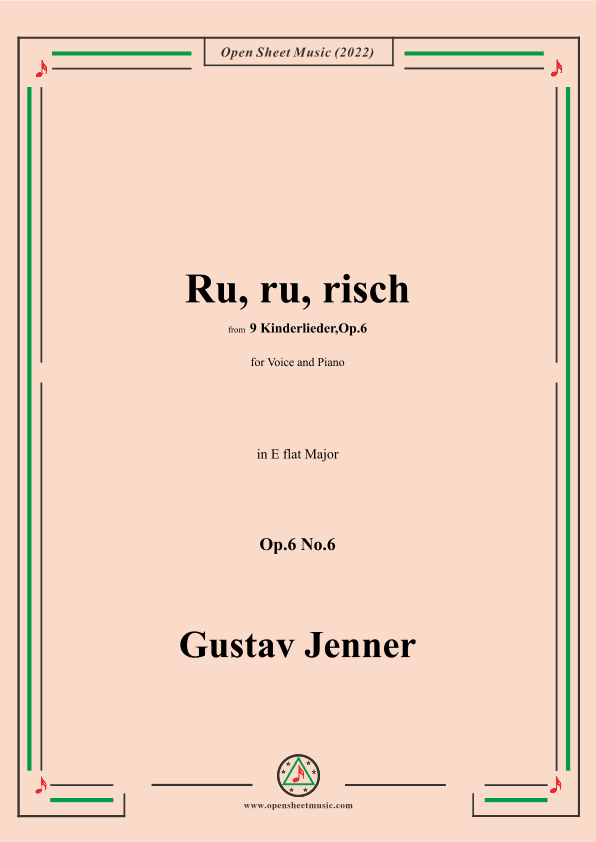 Jenner-Ru,ru,risch,in E flat Major,Op.6 No.6 (arr. OSM Press)