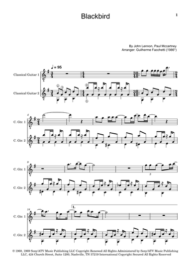 Blackbird (arr. Guilherme Facchetti)