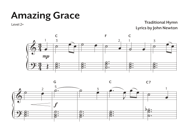 Amazing Grace (arr. Joseph Hoffman, Hoffman Academy)
