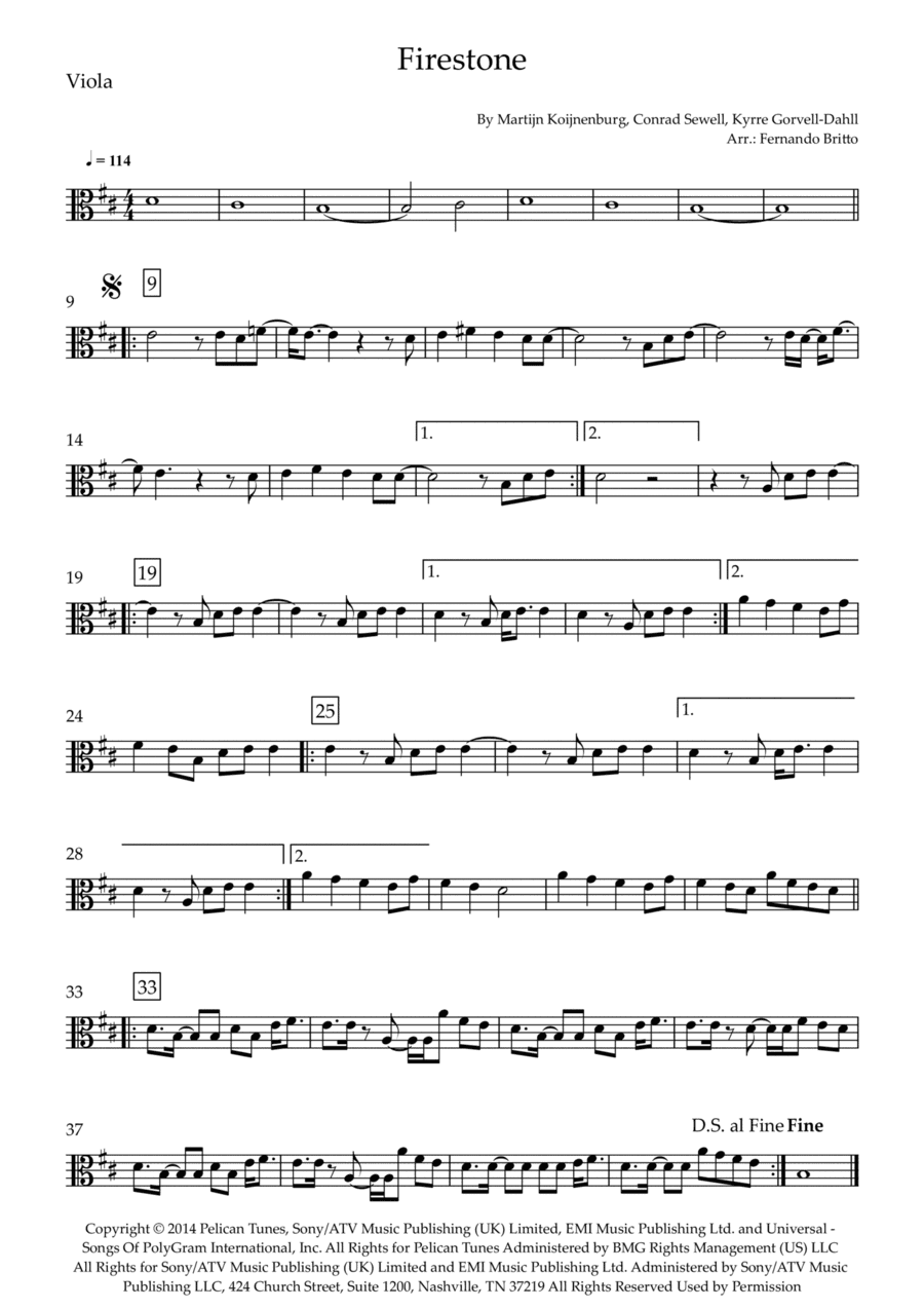 Firestone (arr. Fernando Britto)