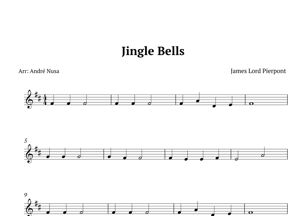 Jingle Bells (arr. André Nusa)
