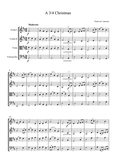 String Quartet Christmas Medley (arr. Mark Lansom)