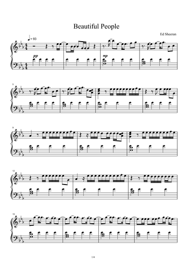 Beautiful People (arr. Ed Sheeran feat. Khalid)