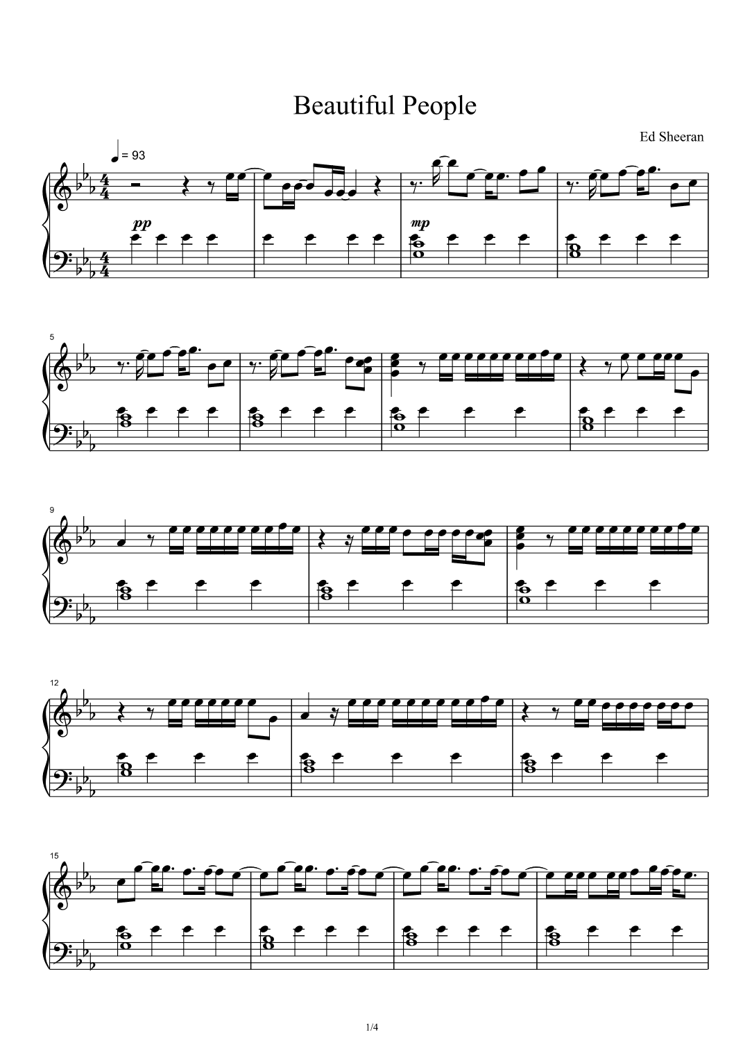 Beautiful People (arr. Ed Sheeran feat. Khalid)