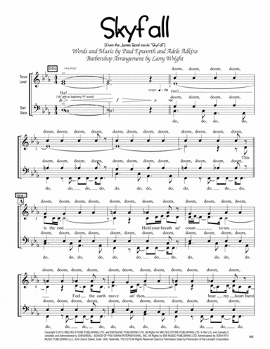 Skyfall (arr. Larry Wright)