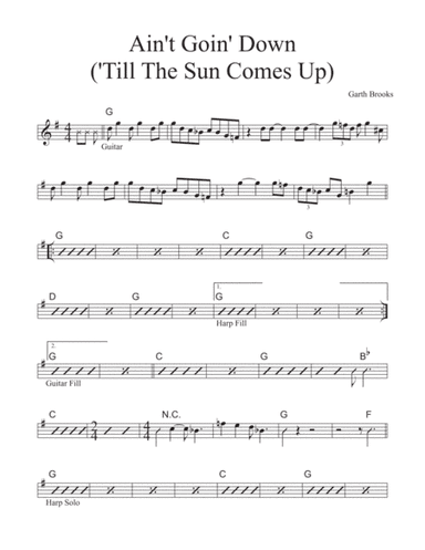 Ain't Goin' Down ('til The Sun Comes Up) (arr. David M Fagnant)