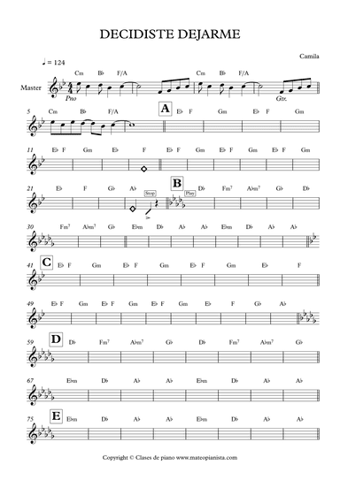 Decidiste Dejarme (arr. MATEO AGUILAR USCANGA)