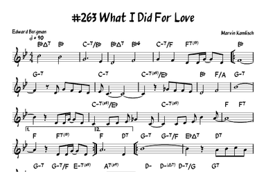 What I Did For Love (arr. John Fries)