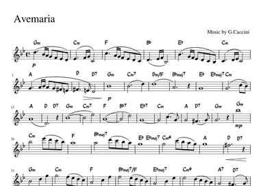 Ave Maria (arr. pfkaori)
