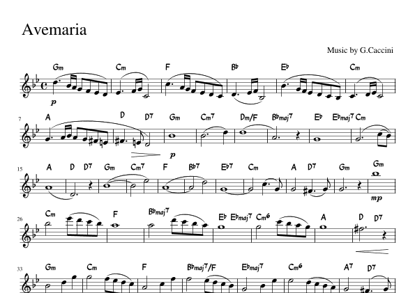 Ave Maria (arr. pfkaori)