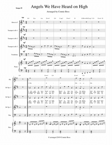 Angels We Have Heard on High - Brass Ensemble (arr. Connie Boss)