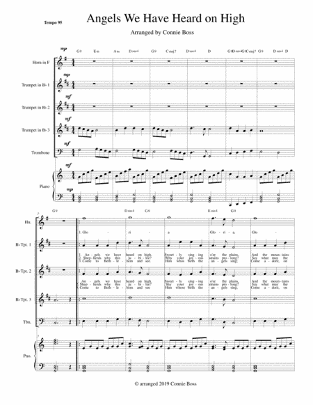 Angels We Have Heard on High - Brass Ensemble (arr. Connie Boss)