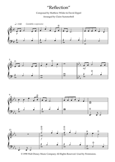 Reflection (arr. Claire Summerbell)