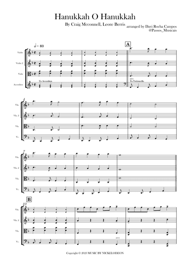 Hanukkah O Hanukkah (arr. Davi Rocha Campos)