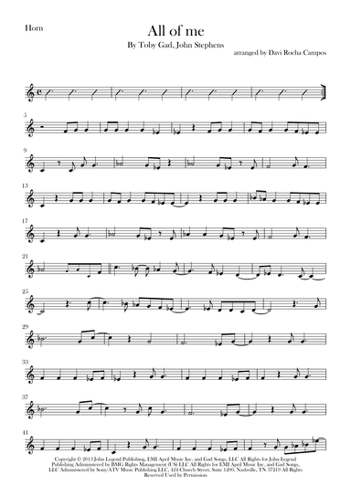 All Of Me (arr. Davi Rocha Campos)