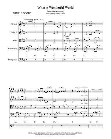 What A Wonderful World (arr. Sherry Lewis)