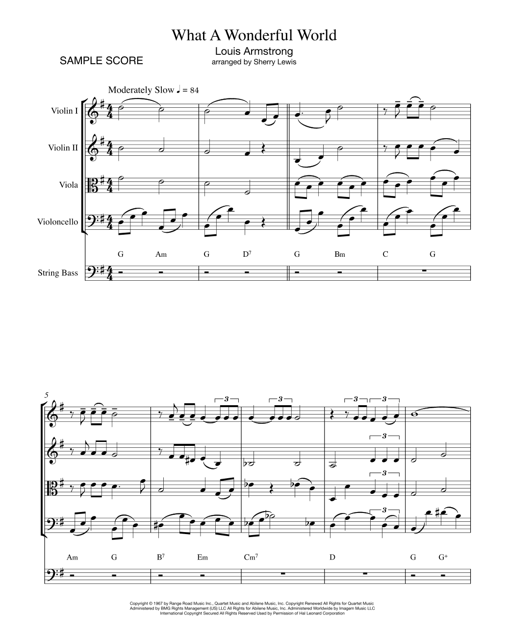 What A Wonderful World (arr. Sherry Lewis)