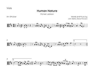 Human Nature (arr. SMLStar)