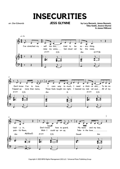 Insecurities (arr. Daniel Edwards)