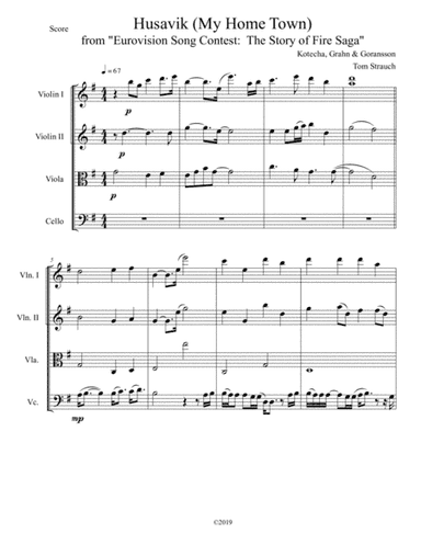 Husavik (arr. Tom Strauch)