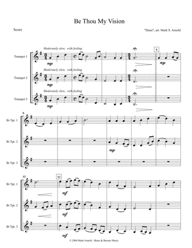 Be Thou My Vision - Trumpet Trio (arr. Mark Arnold)