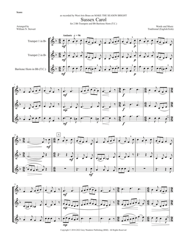 Sussex Carol (arr. Will Stewart)