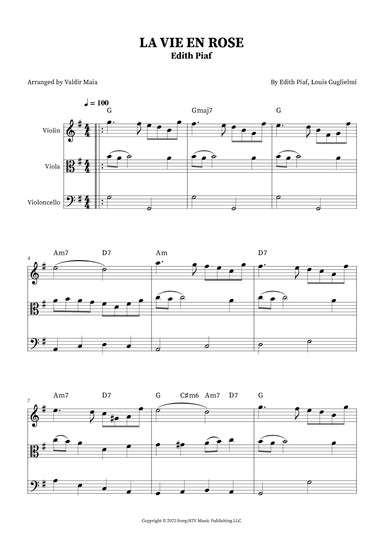 La Vie En Rose (arr. Valdir Maia)