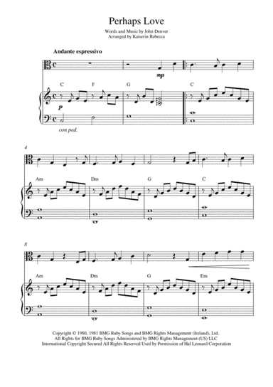 Perhaps Love (arr. Kaiserin Rebecca)