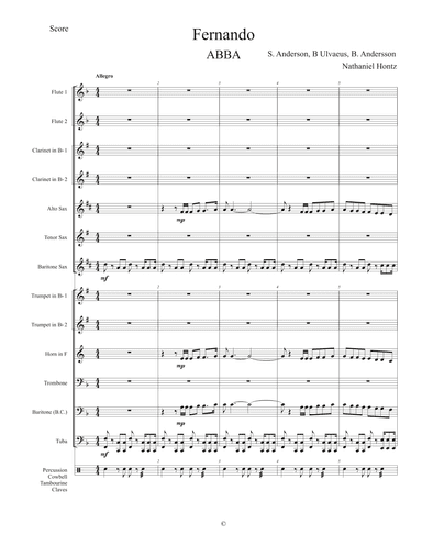 Fernando (arr. Nathaniel Hontz)