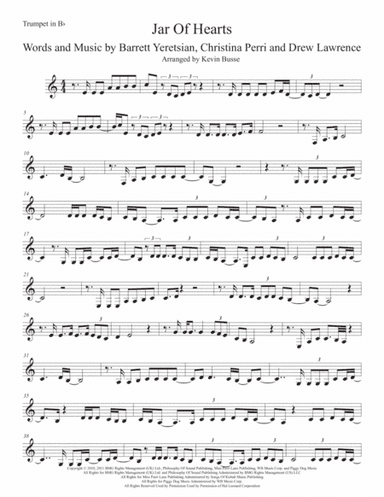 Jar Of Hearts (arr. Kevin Busse)