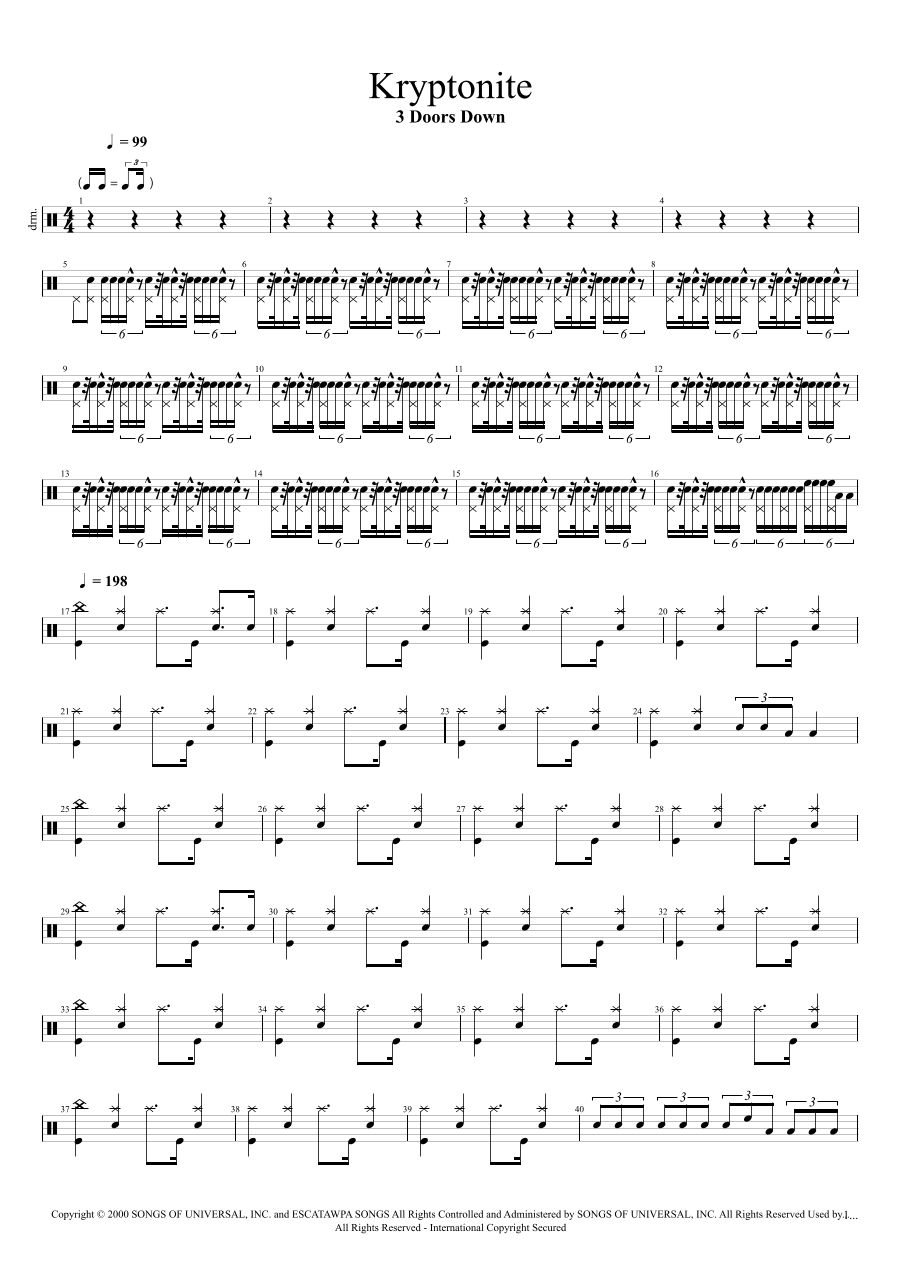 Kryptonite (arr. Cyril Mayer)