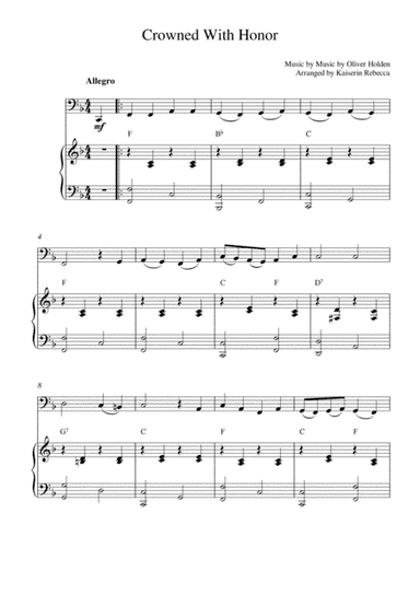 Crowned With Honor (arr. Kaiserin Rebecca)