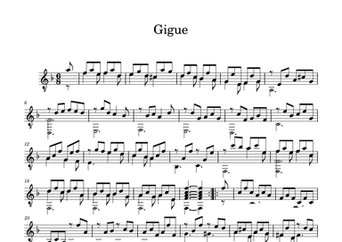 Suite 5 Gigue (arr. Benjamin Grace)