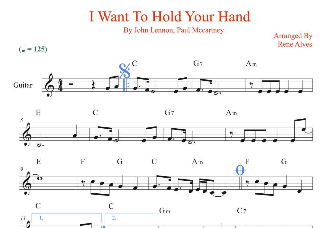 I Want To Hold Your Hand (arr. Rene Alves)