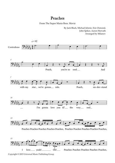 Peaches (arr. Milanov)