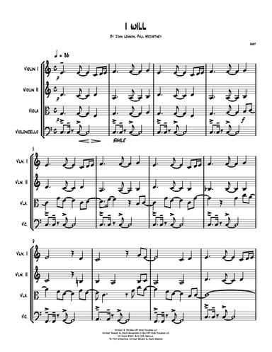 I Will (arr. HART)
