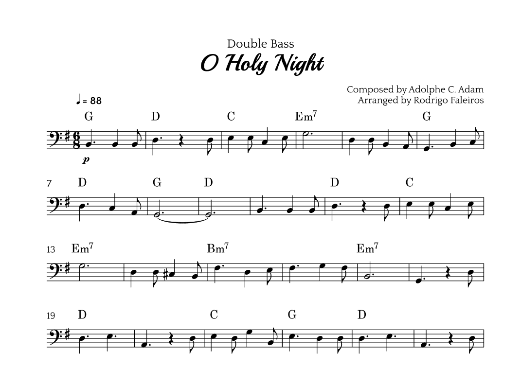 O Holy Night (arr. Rodrigo Faleiros)
