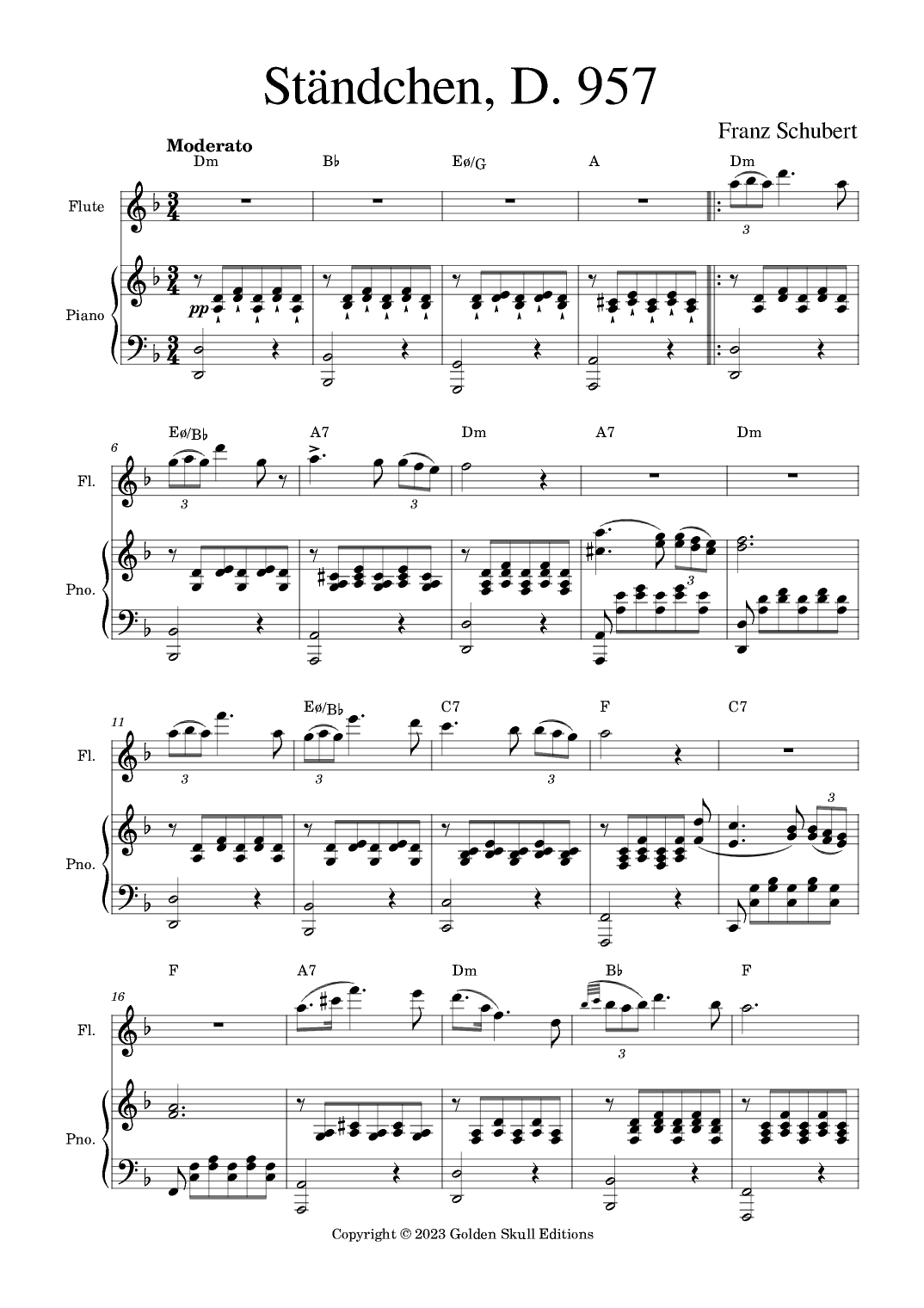 Ständchen (arr. Golden Skull Editions)