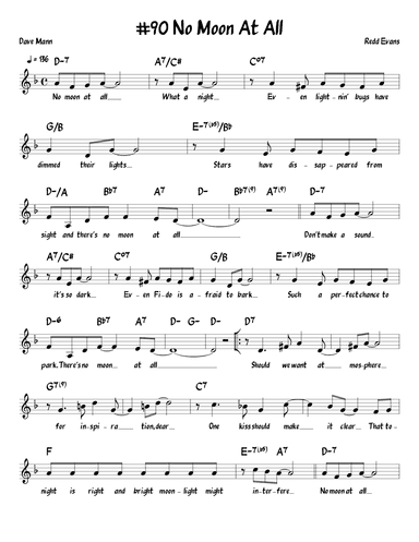 No Moon At All (arr. John Fries)
