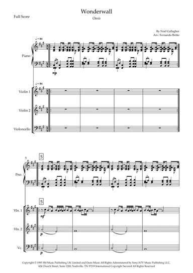 Wonderwall (arr. Fernando Britto)