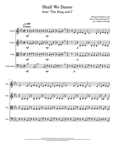 Shall We Dance? (arr. Athena Strings)