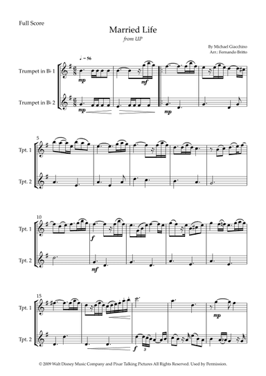 Married Life (arr. Fernando Britto)