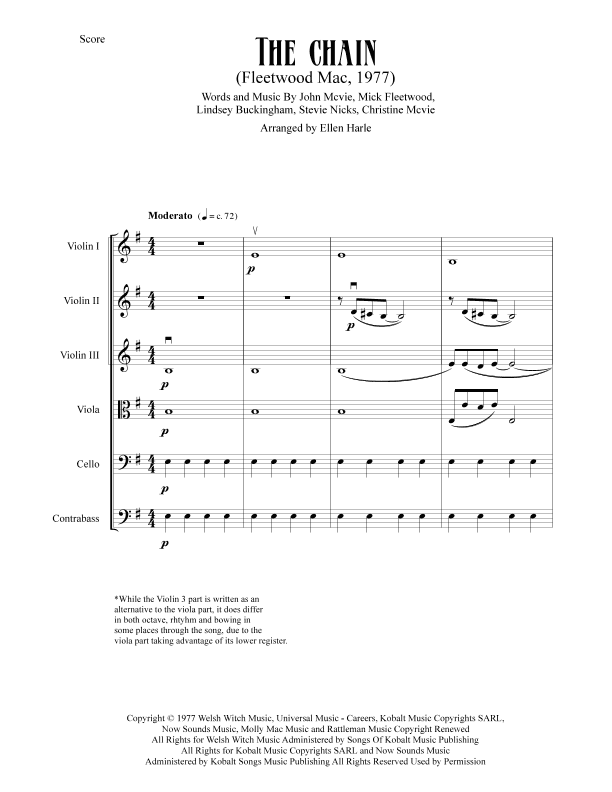 The Chain (arr. Ellen Harle)