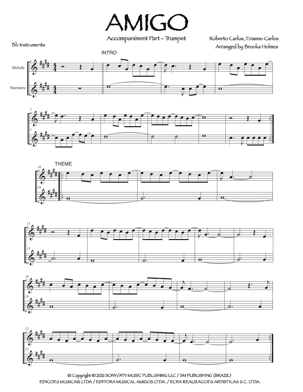 Amigo (arr. Brooks Holmes)
