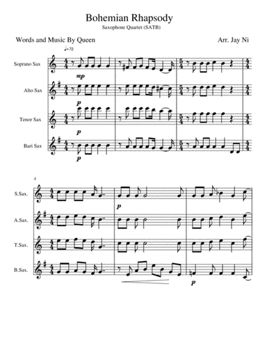 Bohemian Rhapsody (arr. Jay Ni)
